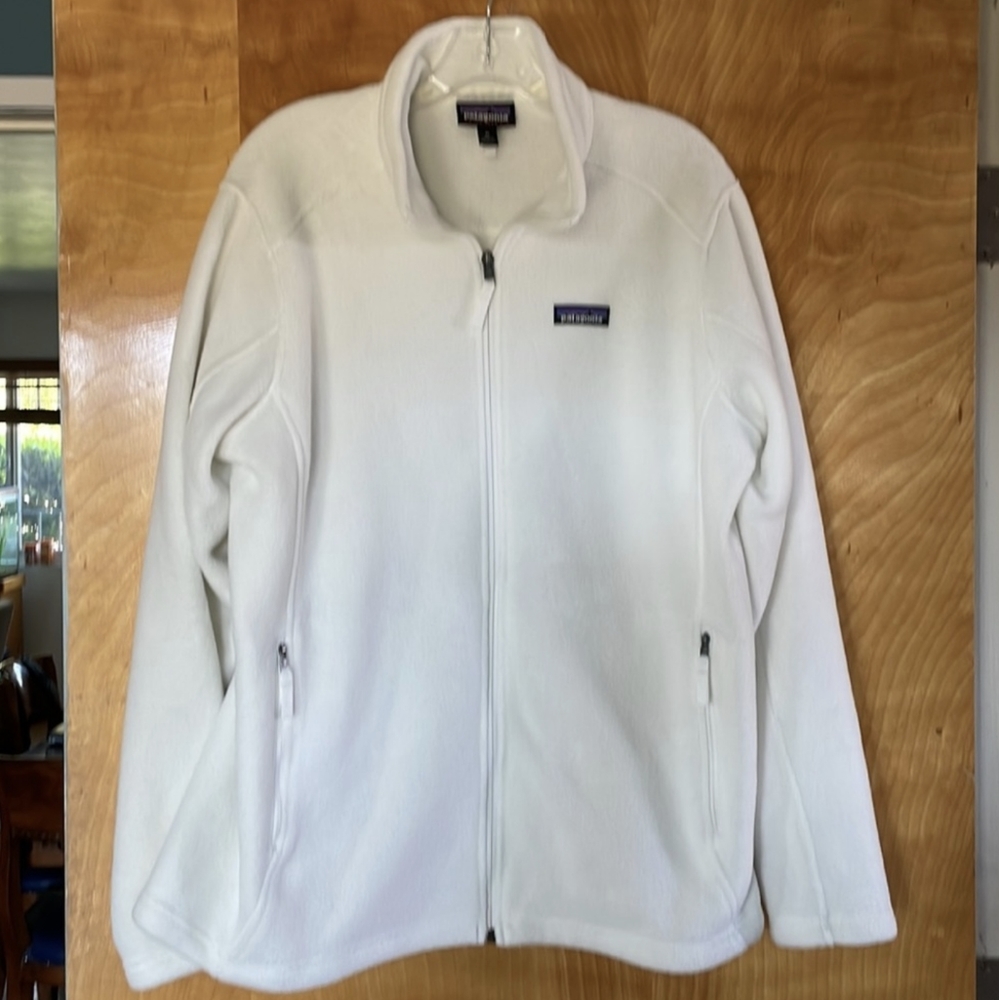 Patagonia Synchilla Polar White Fleece Jacket